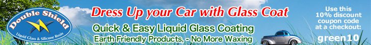Save 10% for Double Shield liquid glass car body care, no more wax,coupon code green10