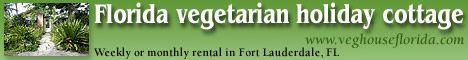 Haskell's House: Vegetarian Weekly/Monthly Rental - Fort Lauderdale, Florida
