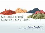 All Natural Mineral Makeup. Hancrafted eye shadow, blush & more. Green wholesale discounts.